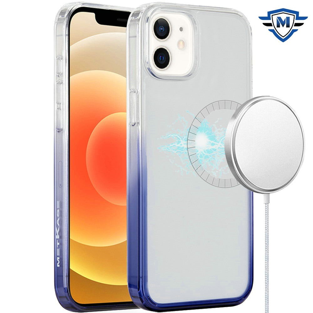 For Apple iPhone 16 (6.1") Premium Gradiant Space Two Tone Hybrid TPU Magnetic [Compatible with Magsafe] Shockproof Protective Case Cover