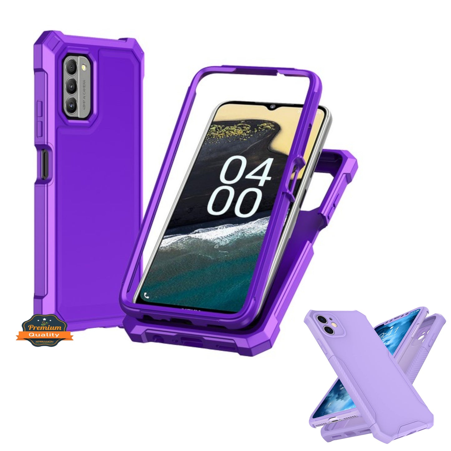 For Motorola Moto G Stylus 5G 2025 Full-Body Dual Layer Hybrid Case Slim, Drop-Proof TPU Hard PC, Durable Corner Front Bumper Protector Case Cover