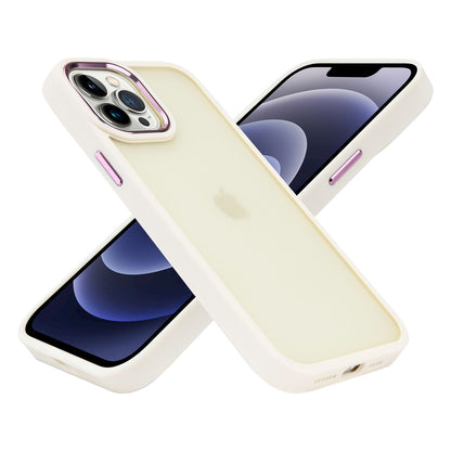 For Apple iPhone 16 Pro (6.3") Slim Fit Thin Hybrid Frosted Matte Polished Oil Thick Acrylic Hard PC TPU Rubber Frame Case Cover