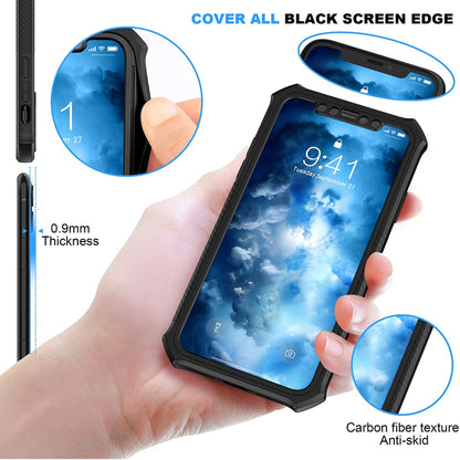 For TCL K24 /TCL K23 Hybrid 2in1 Front Bumper Frame Cover Square Edge Shockproof Soft TPU + Hard PC Anti-Slip Heavy Duty Case Cover Clear Transparent