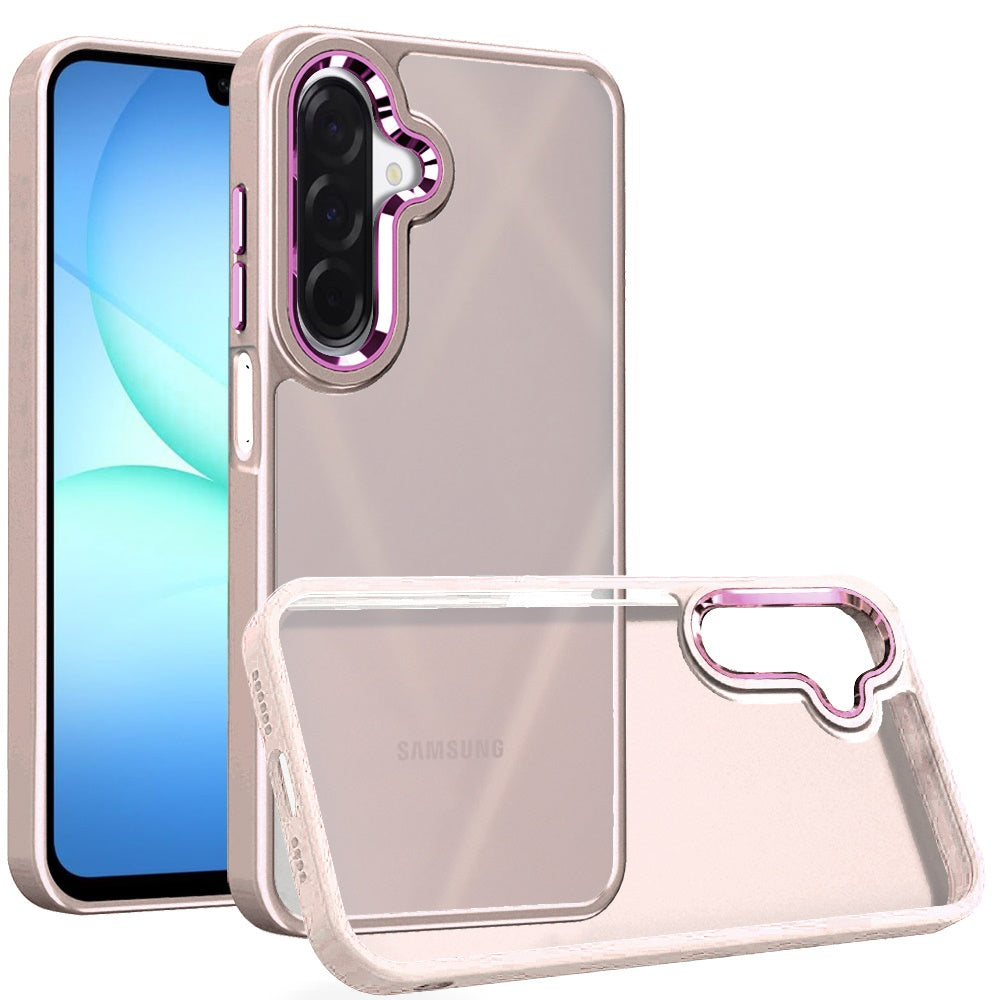 For Samsung Galaxy S25 Fan Edition /Galaxy S25 FE Slim Fit Thin Hybrid,Frosted Matte Polished Acrylic Hard PC with TPU Rubber Frame Case Cover