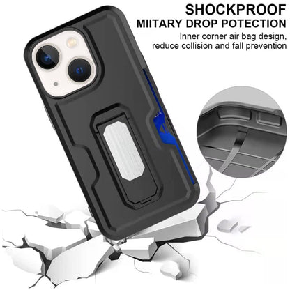 For Samsung Galaxy A16 Hybrid Wallet Case with Invisible ID Card Slot, Kickstand, Holster Belt Clip, Heavy-Duty Protection Case Cover