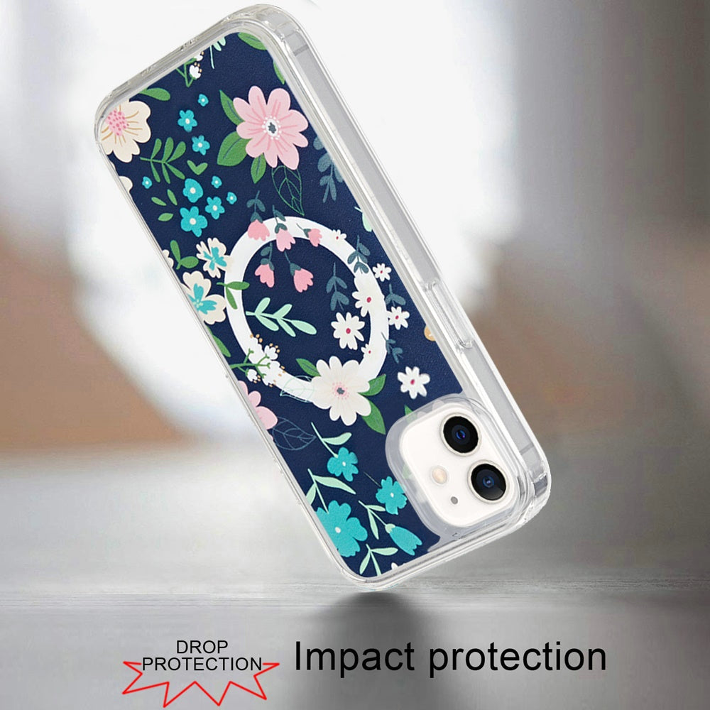 For Apple iPhone 15 Pro Max (6.7") Magsafe Case Cute Pattern Design Durable Shockproof SlimTPU Hard Back [Compatible with Magsafe] Case Cover