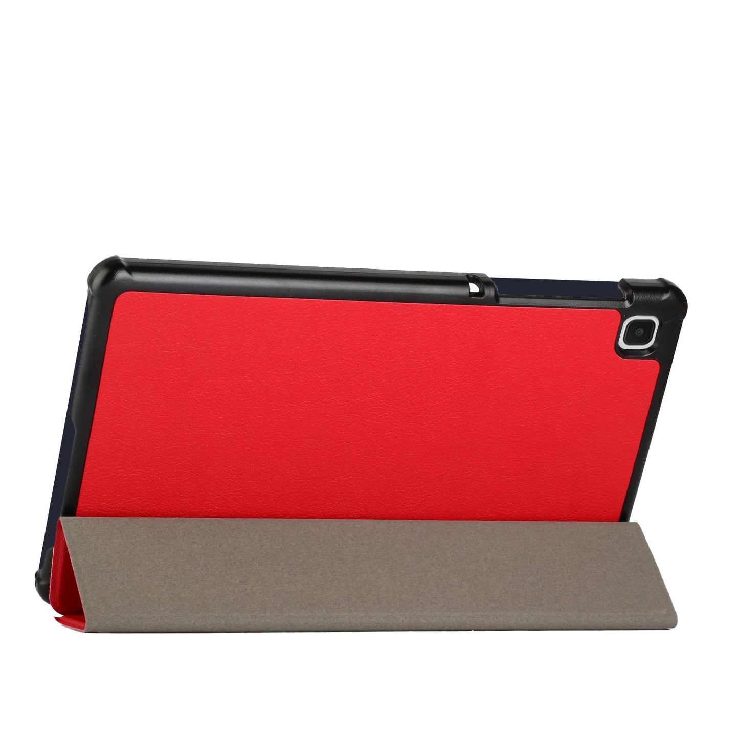Case for Samsung Galaxy Tab A7 Lite (8.7 inch) Lightweight Trifold Stand Magnetic Closure PU Leather Hard Shell Folio Hybrid Protective Black Tablet Cover