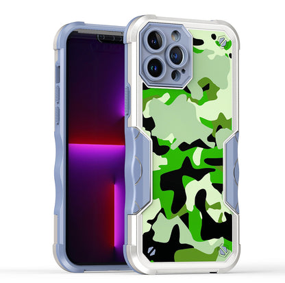 For Apple iPhone 14 Pro Max (6.7") Fashion Design Shockproof Hybrid Stylish Pattern Heavy Duty Rubber Armor  Phone Case Cover