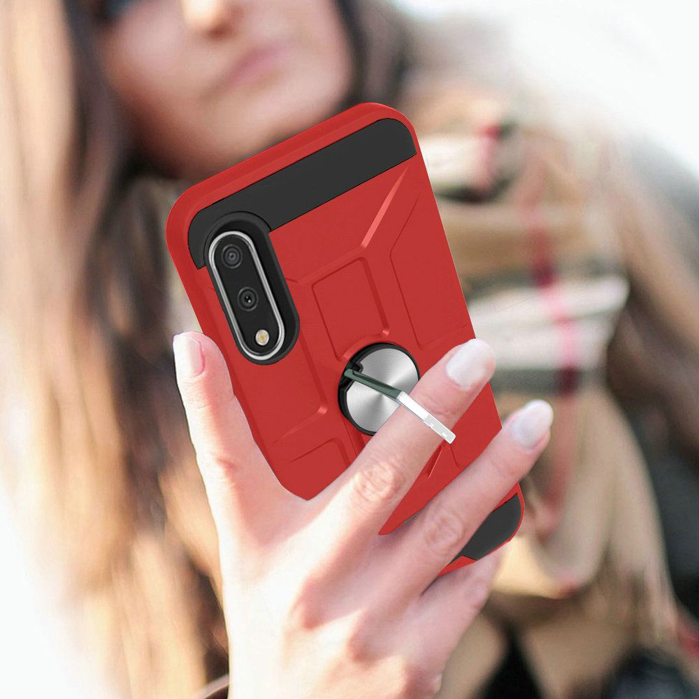 For Samsung Galaxy A13 5G Hybrid Stand Kickstand Ring Holder [360° Rotating] Armor Dual Layer Hard TPU Work with Magnetic Car Mount  Phone Case Cover
