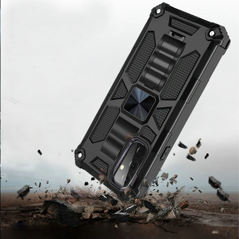 For Apple iPhone 13 Pro Max (6.7") Heavy Duty Stand Hybrid Shockproof [Military Grade] Rugged Protective with Built-in Kickstand Fit Magnetic Car Mount  Phone Case Cover