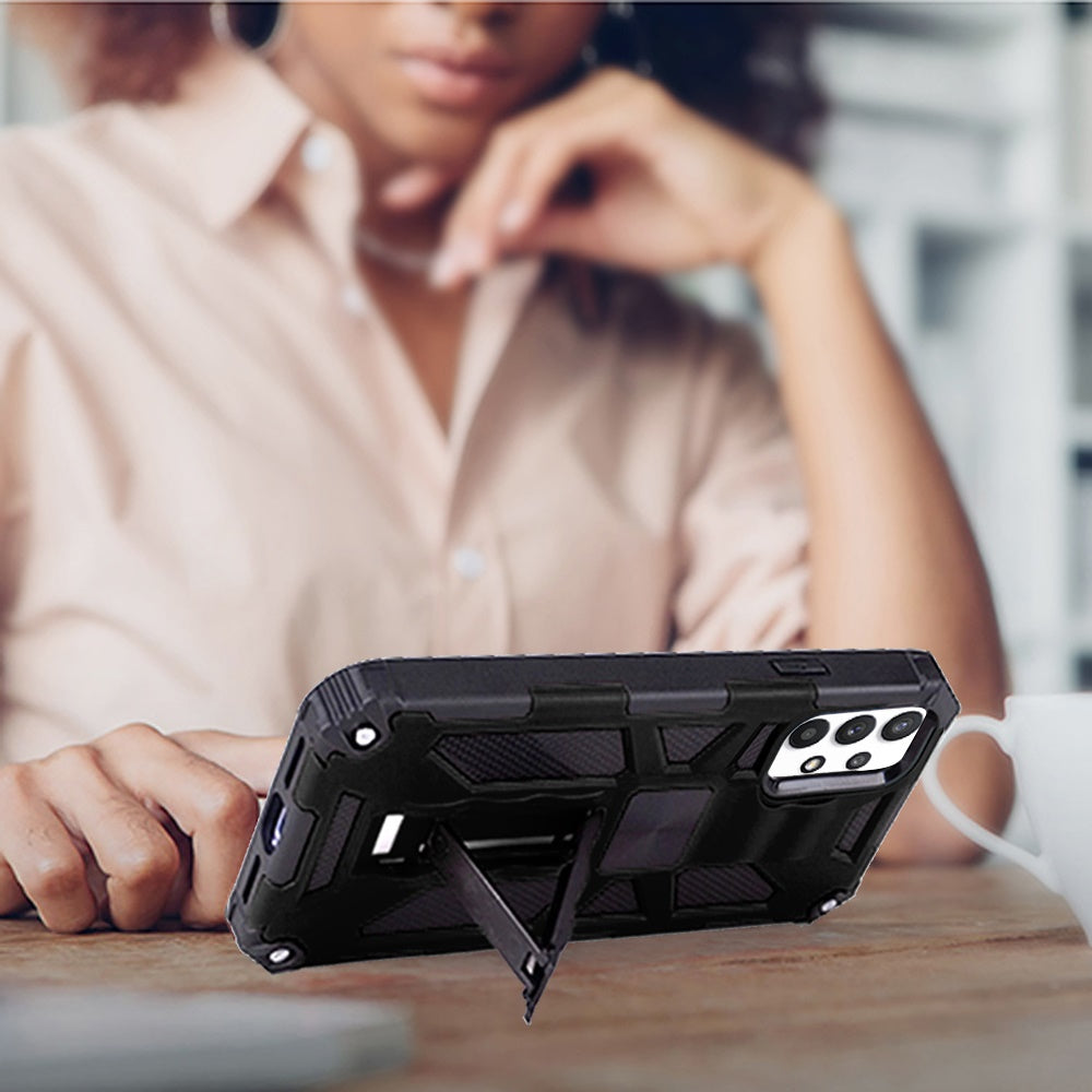For Samsung Galaxy A33 5G Heavy Duty Stand Hybrid Shockproof [Military Grade] Rugged Protective with Built-in Kickstand  Phone Case Cover