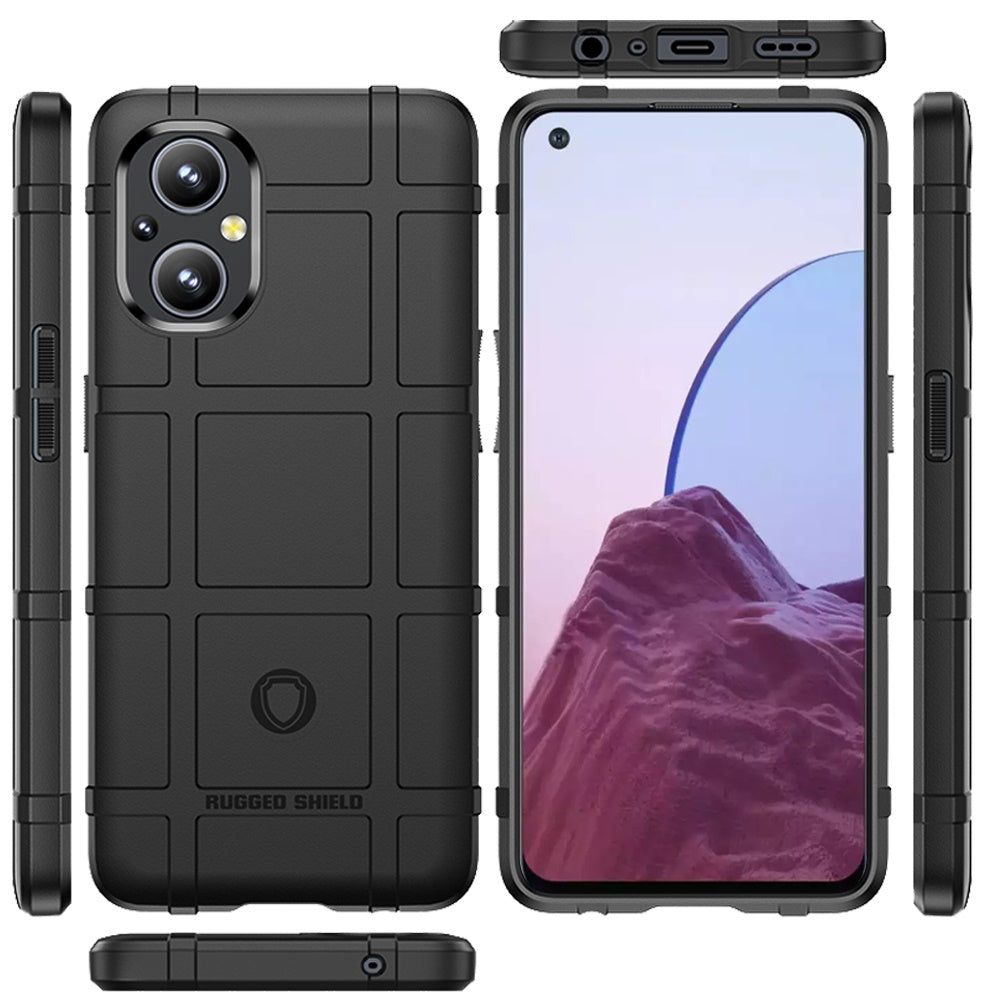 For OnePlus Nord N20 5G Rugged Shield Hybrid TPU Thick Solid Rough Armor Tactical Matte Grip Silicone Texture Protective  Phone Case Cover