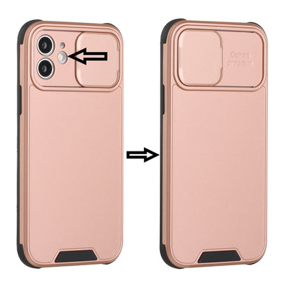 For Apple iPhone 13 (6.1") Heavy Duty Cases with Slide Camera Protection Slim Dual Layer Hard TPU Protective Shockproof Armor  Phone Case Cover