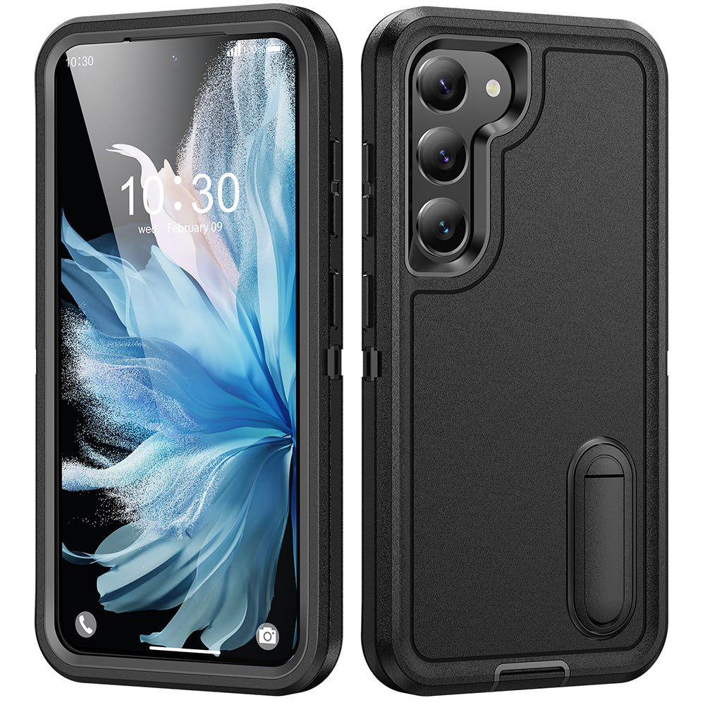 For Samsung Galaxy S23 /Plus /Ultra Hybrid Ultra Protective Hybrid Armor 3 in 1 Shockproof with Kickstand Heavy Duty Rugged  Phone Case Cover