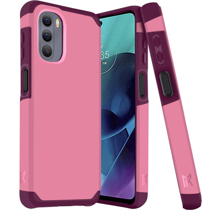 For Motorola Moto G Stylus 4G 2022 Slim Corner Protection Shock Absorption Hybrid Dual Layer Hard PC TPU Rubber Armor  Phone Case Cover