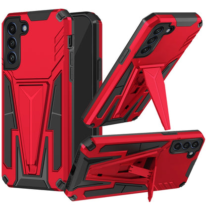For Samsung Galaxy S21 FE /Fan Edition Heavy Duty Protection Hybrid Built-in Kickstand Rugged Shockproof Military Grade Dual Layer  Phone Case Cover
