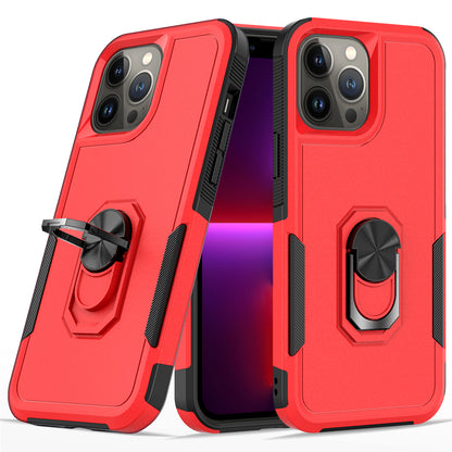 For Samsung Galaxy A53 5G Hybrid Rugged Hard Drop-Proof 3 Layer Protection Military Grade Armor with Metal Ring Stand  Phone Case Cover