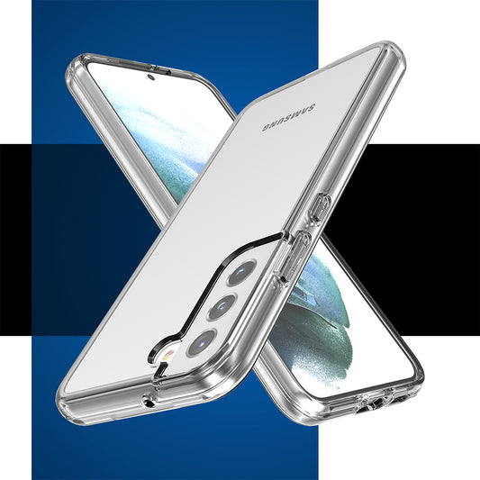 For Samsung Galaxy S23+ Plus Clear Full Transparency Thick Hybrid Hard PC Shell & Soft TPU Shock-Absorption Bumper Transparent Phone Case Cover
