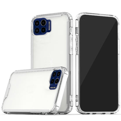 For Samsung Galaxy S21 Ultra Colored Shockproof Transparent Hard PC + Rubber TPU Hybrid Bumper Shell Slim Protective Clear Phone Case Cover