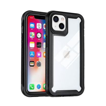 For Apple iPhone 13 Pro Max (6.7") Hybrid 3 in 1 Transparent Shockproof Full Body Frame Bumper Rugged Hard PC TPU Rubber Protective Heavy Duty  Phone Case Cover