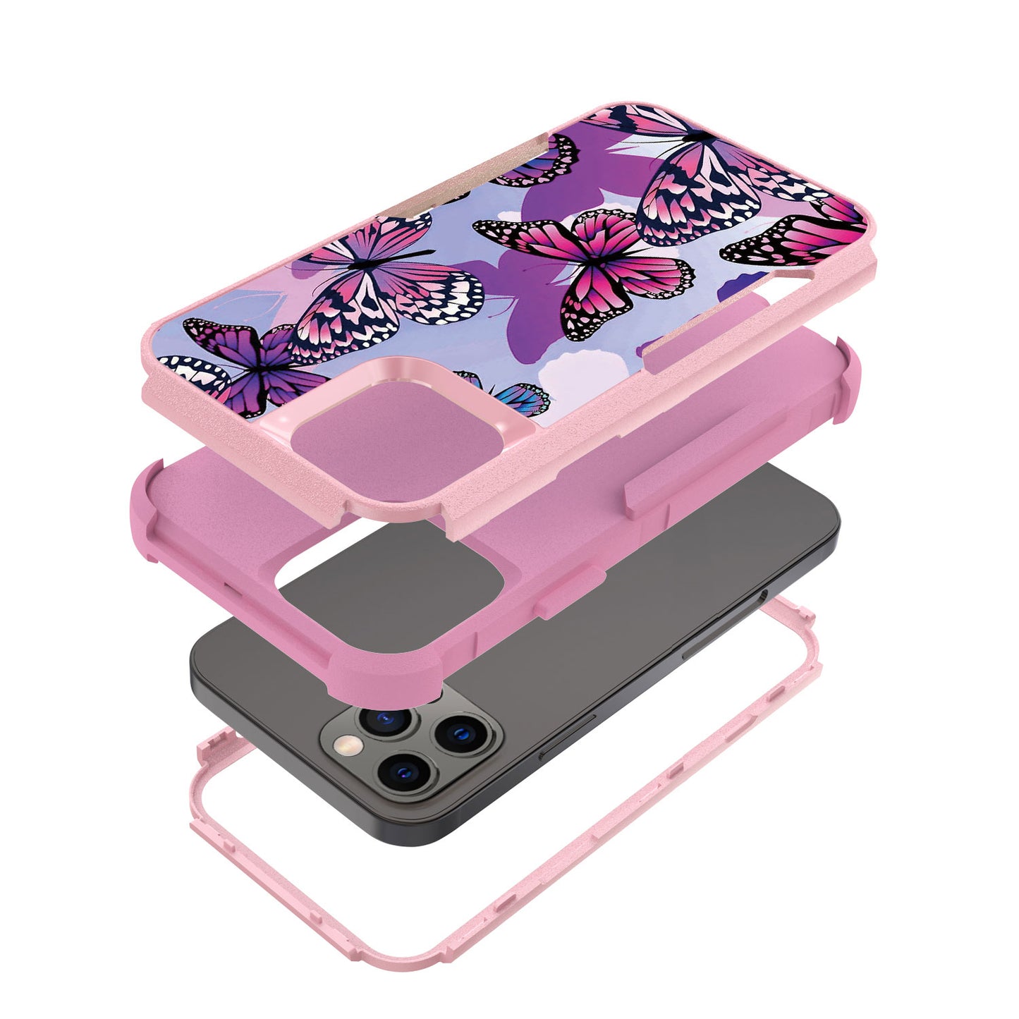 For Samsung Galaxy A33 5G Hybrid Rugged Hard Shockproof Drop-Proof with 3 Layer Protection, Military Grade Heavy-Duty  Phone Case Cover