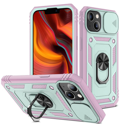 For Apple iPhone 11 (6.1") Hybrid Built-in 360° Rotate Magnetic Ring Stand with Camera Protection Heavy Duty Shockproof  Phone Case Cover