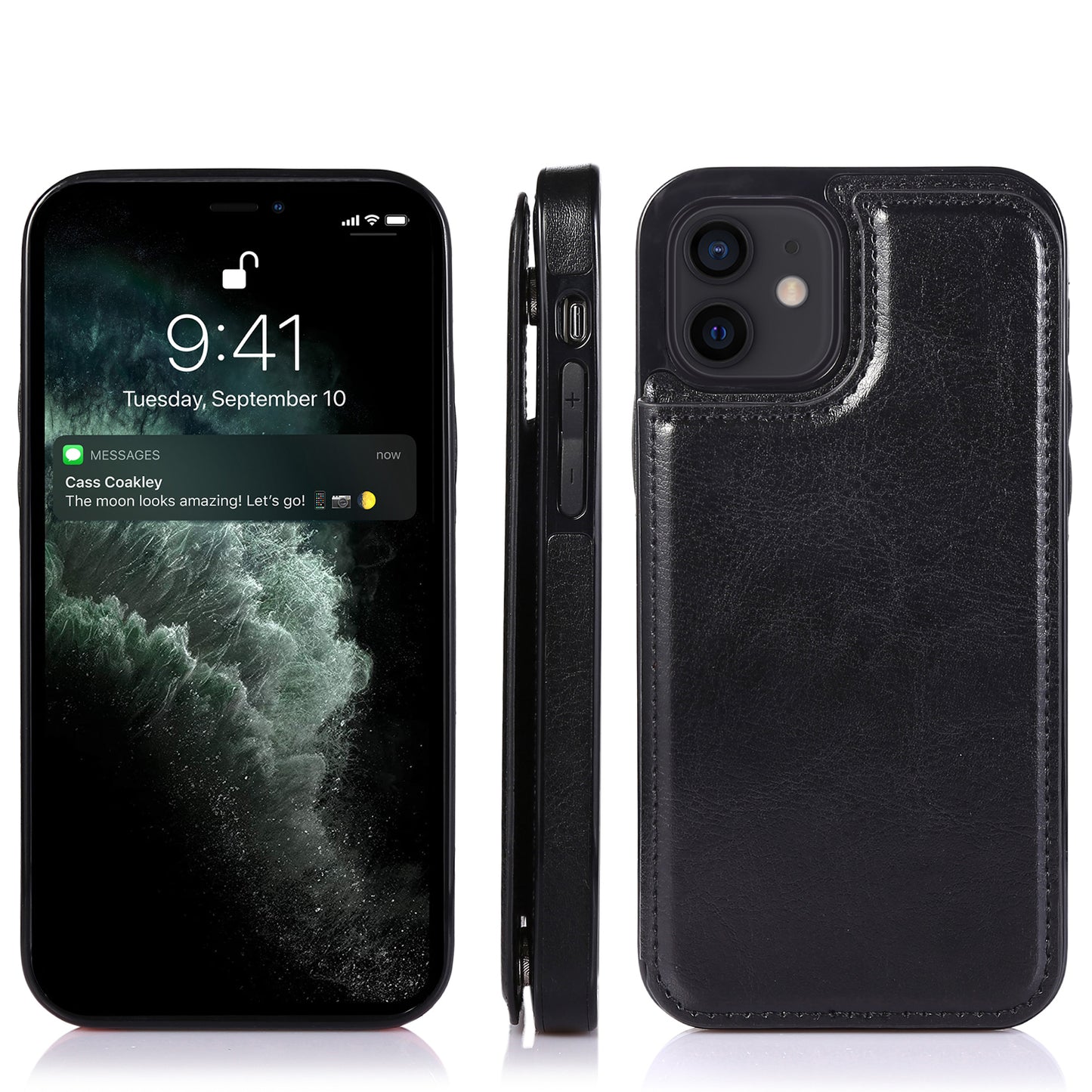 For Samsung Galaxy A02S PU Leather [Two Magnetic Clasp] [Card Slots] Stand Function Durable Shockproof Back Wallet Flip  Phone Case Cover