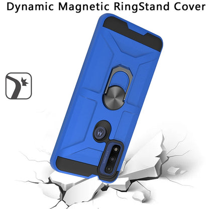 For Motorola Moto G Power 2022 Hybrid Stand Kickstand Ring Holder [360° Rotating] Armor Dual Layer PC+TPU Fit Magnetic Car Mount  Phone Case Cover