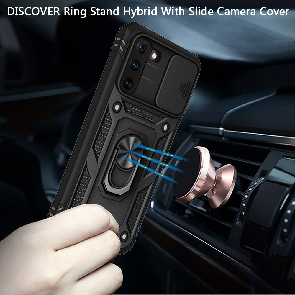 For Apple iPhone 14 Plus (6.7") Hybrid Built-in 360° Rotate Magnetic Ring Stand Camera Protection Heavy Duty Shockproof  Phone Case Cover