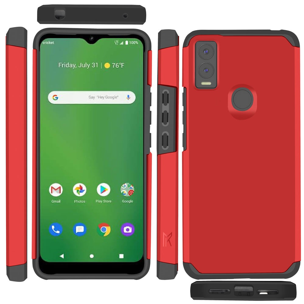 For Cricket Innovate E 5G (E Version 2022) Slim Protection Shock Absorption Hybrid Dual Layer Hard PC + TPU Rubber Frame  Phone Case Cover