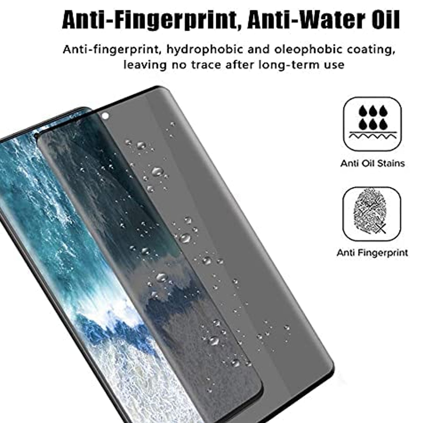 For Apple iPhone 14 Plus (6.7") Privacy Screen Protector Tempered Glass Anti-Spy Anti-Peek 9H Hardness Black Screen Protector