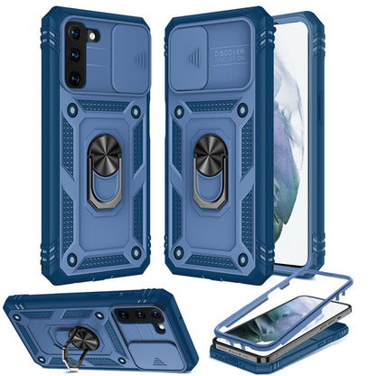 For Apple iPhone 14 Pro Max (6.7") Hybrid Built-in 360° Rotate Magnetic Ring Stand with Camera Protection Heavy Duty  Phone Case Cover