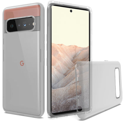 For Google Pixel 6 Pro Premium Hybrid Soft Silicone Gummy TPU Gel Candy Skin Flexible Skinny Slim Thin Protector Clear Phone Case Cover
