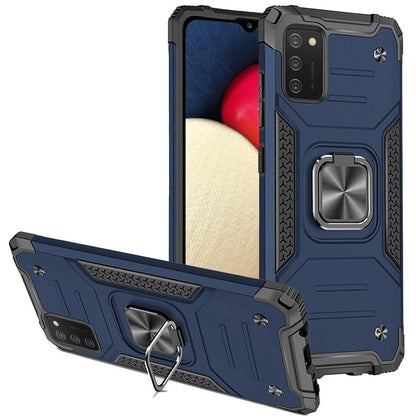 For Samsung Galaxy A71 5G Armor Hybrid with Ring Holder Kickstand Shockproof Heavy-Duty Durable TPU + PC Rugged Dual Layer  Phone Case Cover
