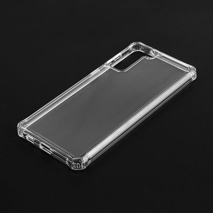 For Samsung Galaxy S23 /Plus /Ultra Air Armor Designed Transparent Hybrid Shock-Absorbing Corners Soft TPU + Hard Frame  Phone Case Cover