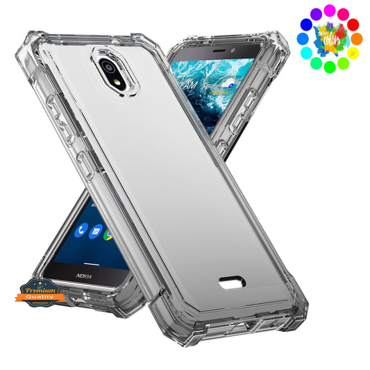 For Nokia G400 5G Clear Gradient Hybrid Thick Guard Shockproof Dual Layer Hard PC + TPU Bumper Frame Armor  Phone Case Cover