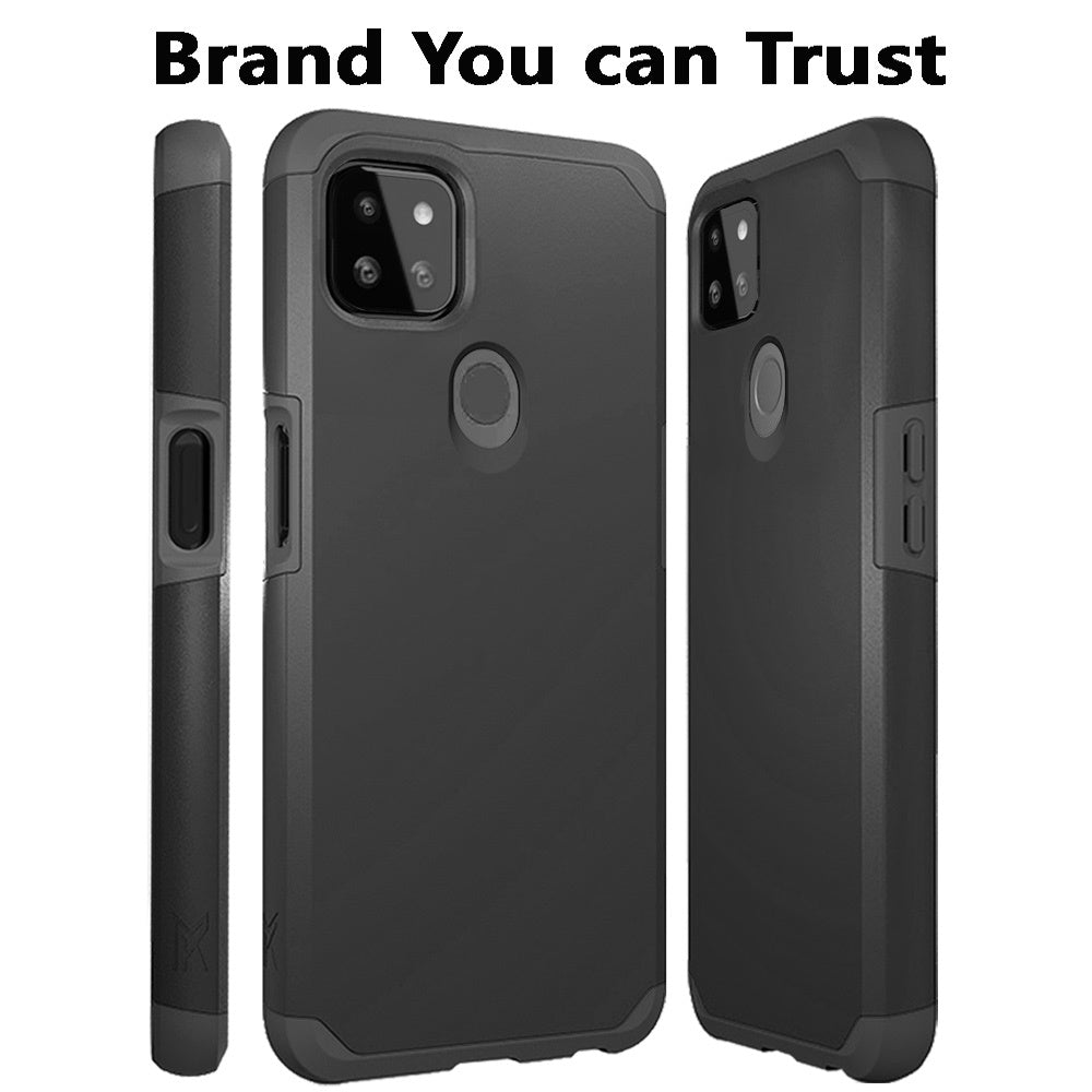 For TCL 20 XE Ultra Slim Corner Protection Shock Absorption Hybrid Dual Layer Hard PC + TPU Rubber Armor Defender  Phone Case Cover