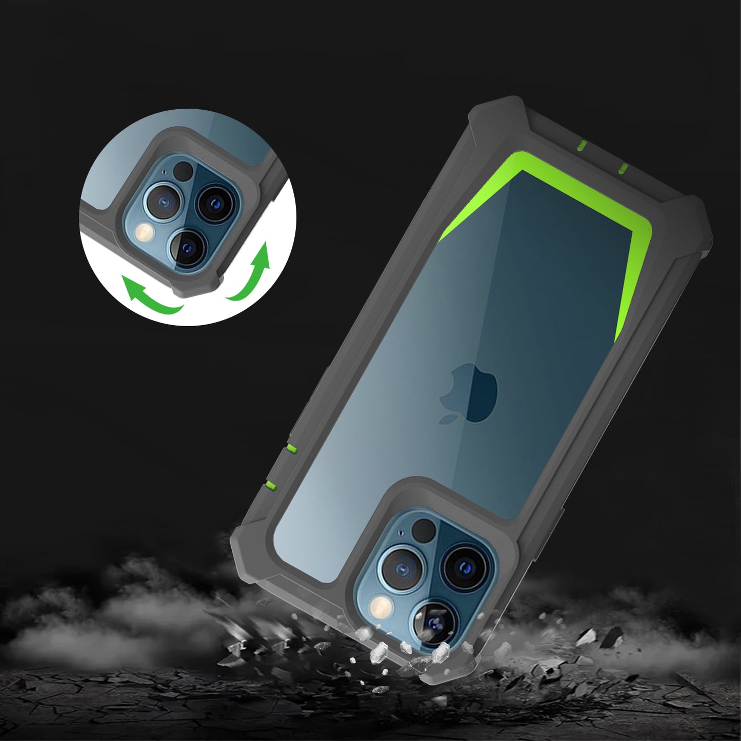 For Apple iPhone 14 /Plus Pro Max Tough Shockproof Ultimate Hybrid Full-Body Rugged Bumper Frame Clear Back Hard  Phone Case Cover