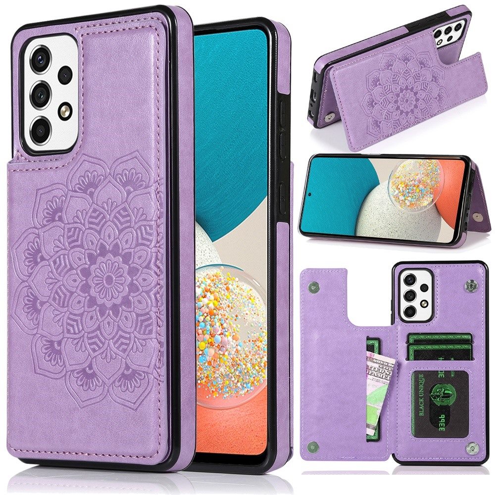 For Samsung Galaxy A53 5G Fashion Design Wallet PU Leather with [Two Magnetic Clasp] [Card Slots] Stand Back Storage Flip  Phone Case Cover