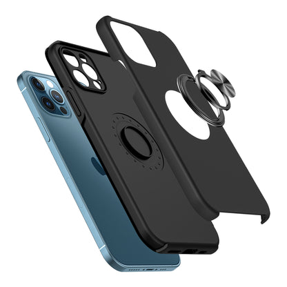For Apple iPhone SE 3 (2022) SE/8/7 Hybrid 360 Rotatable Invisible Ring Stand Holder Fit Magnetic Car Mount Shockproof Slim  Phone Case Cover