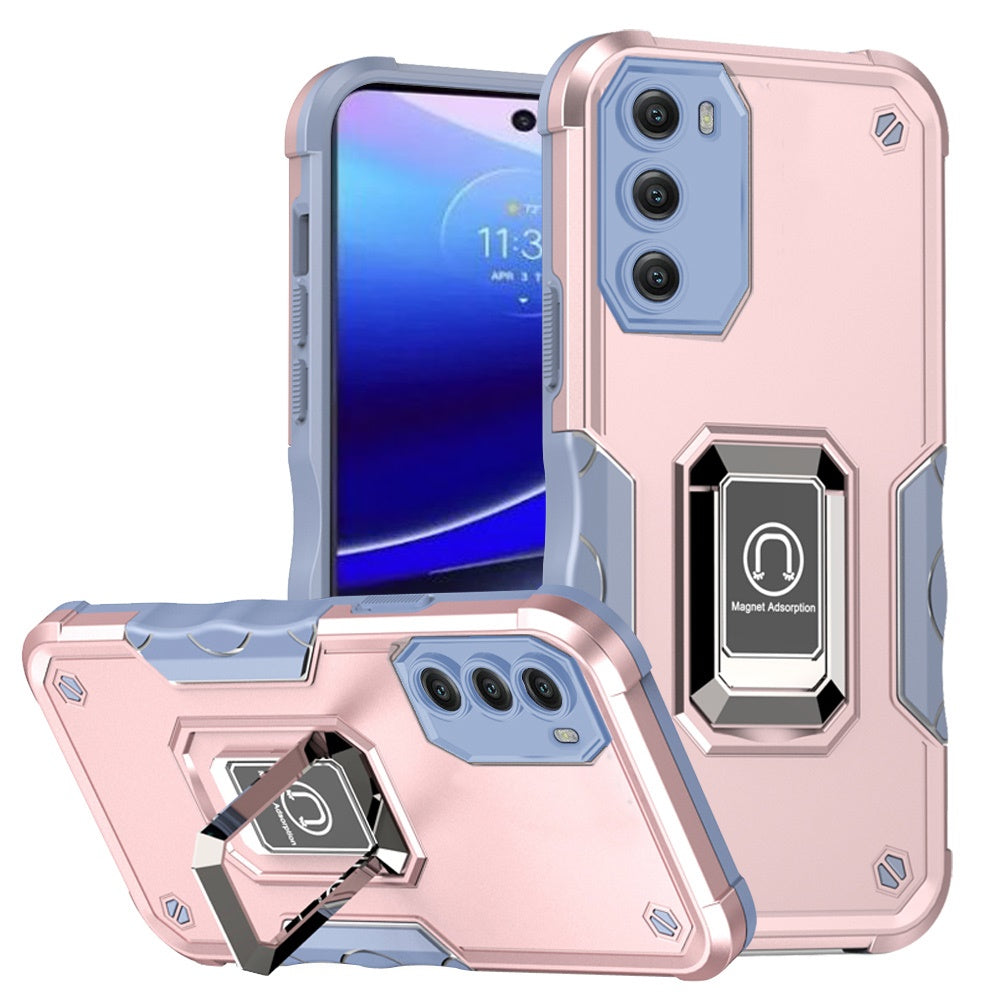 For Motorola Moto G Stylus 5G 2022 Hybrid Magnetic Ring Holder Stand Kickstand Heavy Duty Rugged TPU Silicone Shockproof  Phone Case Cover