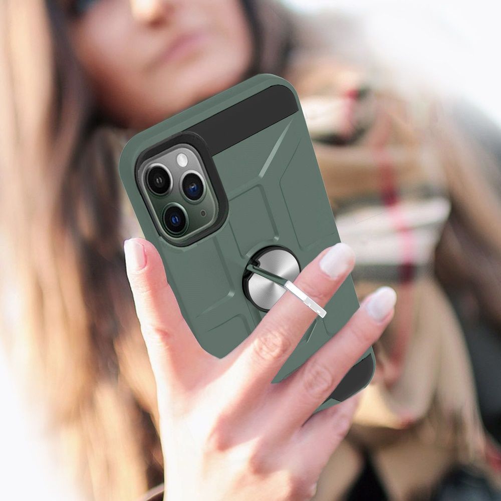 For Samsung Galaxy A03S Cases with Stand Kickstand Ring Holder [360° Rotating] Armor Dual Layer Fit Magnetic Car Mount  Phone Case Cover