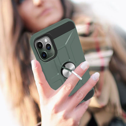 For Samsung Galaxy A03S Cases with Stand Kickstand Ring Holder [360° Rotating] Armor Dual Layer Fit Magnetic Car Mount  Phone Case Cover