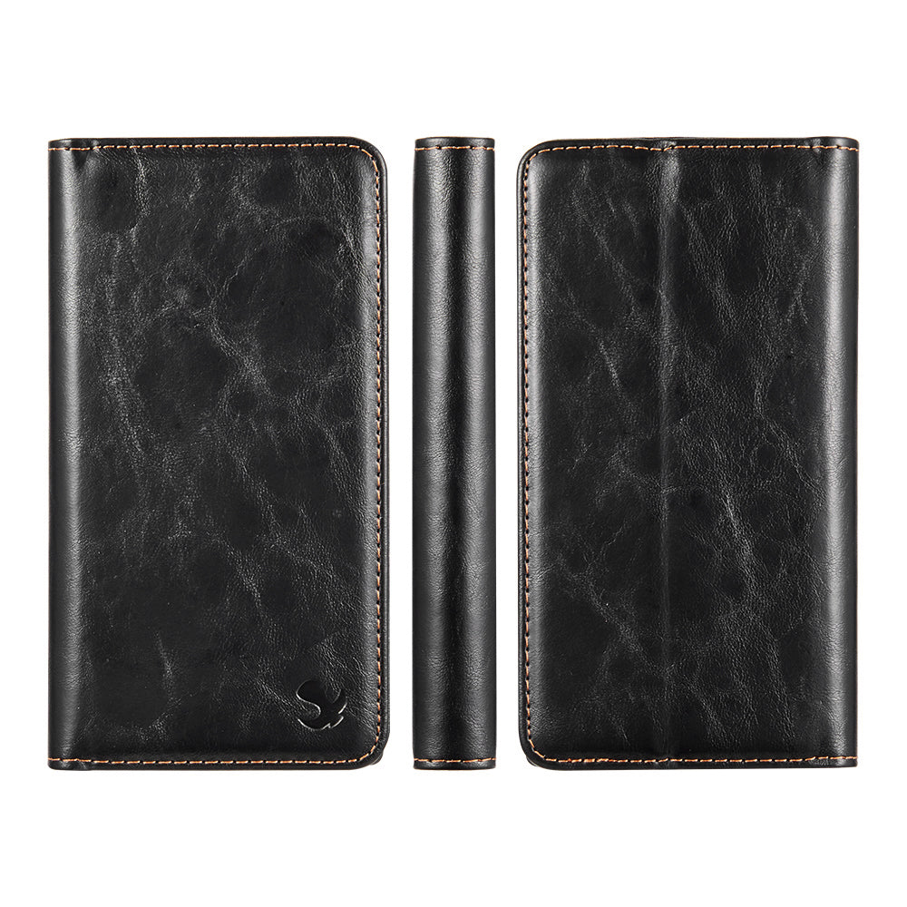 For Apple iPhone SE 3 (2022) Luxury PU Leather Wallet Pouch Magnetic Detachable with Credit Card Slots Removable Flip Kickstand Black Phone Case Cover