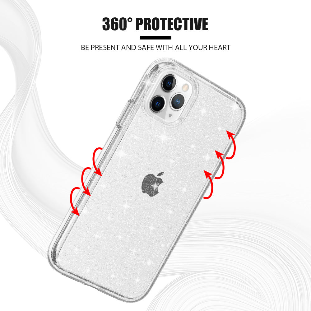 For Apple iPhone 14 /Pro Max Clear Transparency Thick Hybrid Hard PC Shell & TPU Shock-Absorption  Phone Case Cover