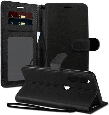 For Samsung Galaxy A13 5G Wallet PU Leather Pouch with Credit Card Slots ID Money Pocket, Stand & Strap Flip Pouch Protective  Phone Case Cover