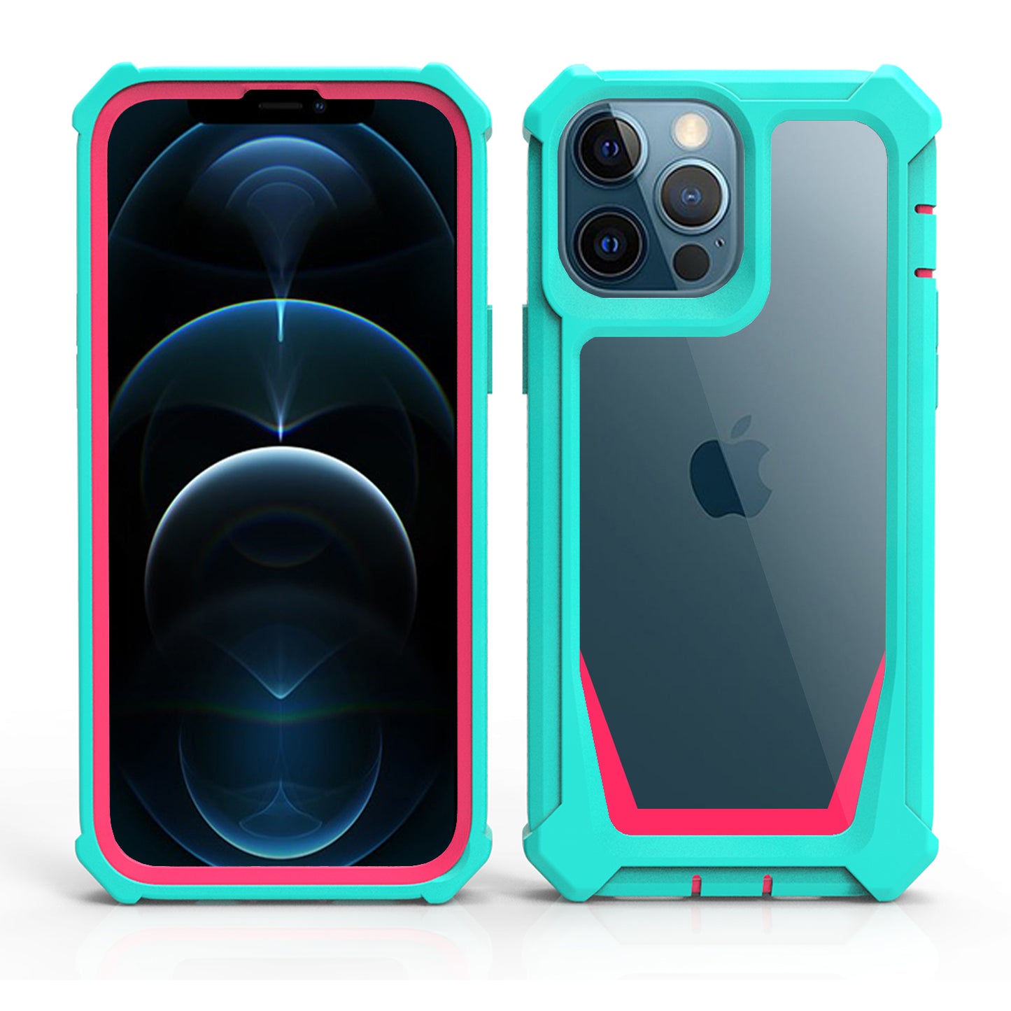 For Apple iPhone 14 /Plus Pro Max Tough Shockproof Ultimate Hybrid Full-Body Rugged Bumper Frame Clear Back Hard  Phone Case Cover