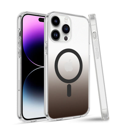 For Apple iPhone 14 /Plus Pro Max Hybrid IMD Frosted Two Tone with MagSafe Magnetic Wireless Charging Slim Hard PC  Phone Case Cover