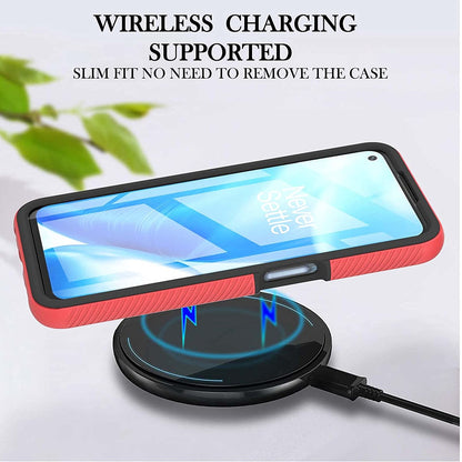 For Samsung Galaxy A23 5G Full Body Armor Slim Hybrid Double Layer Hard PC + TPU Transparent Back Rugged Shockproof Clear / Pink Phone Case Cover