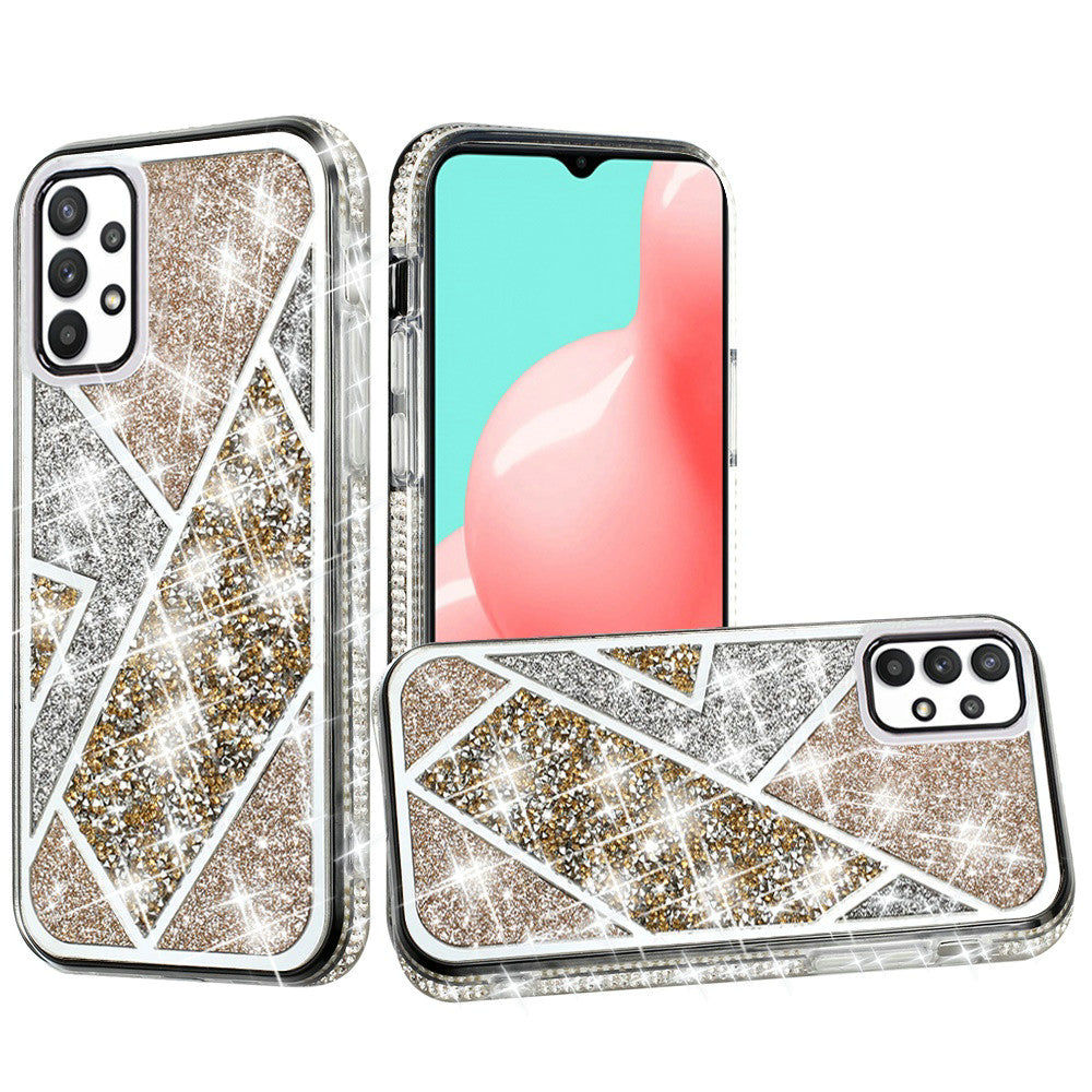 For Apple iPhone 8 Plus/7 Plus/6 6S Plus Glitter Bling Diamond Rhinestone Sparkly Fashion Shiny Fancy Hybrid Rugged  Phone Case Cover