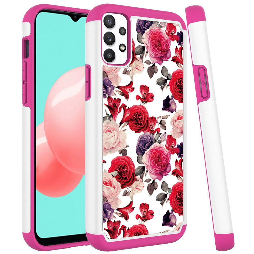 For Apple iPhone 13 Pro Max (6.7") Beautiful Design Tuff Hybrid Heavy Duty Sturdy Shockproof Full Body Soft TPU Hard Protective  Phone Case Cover