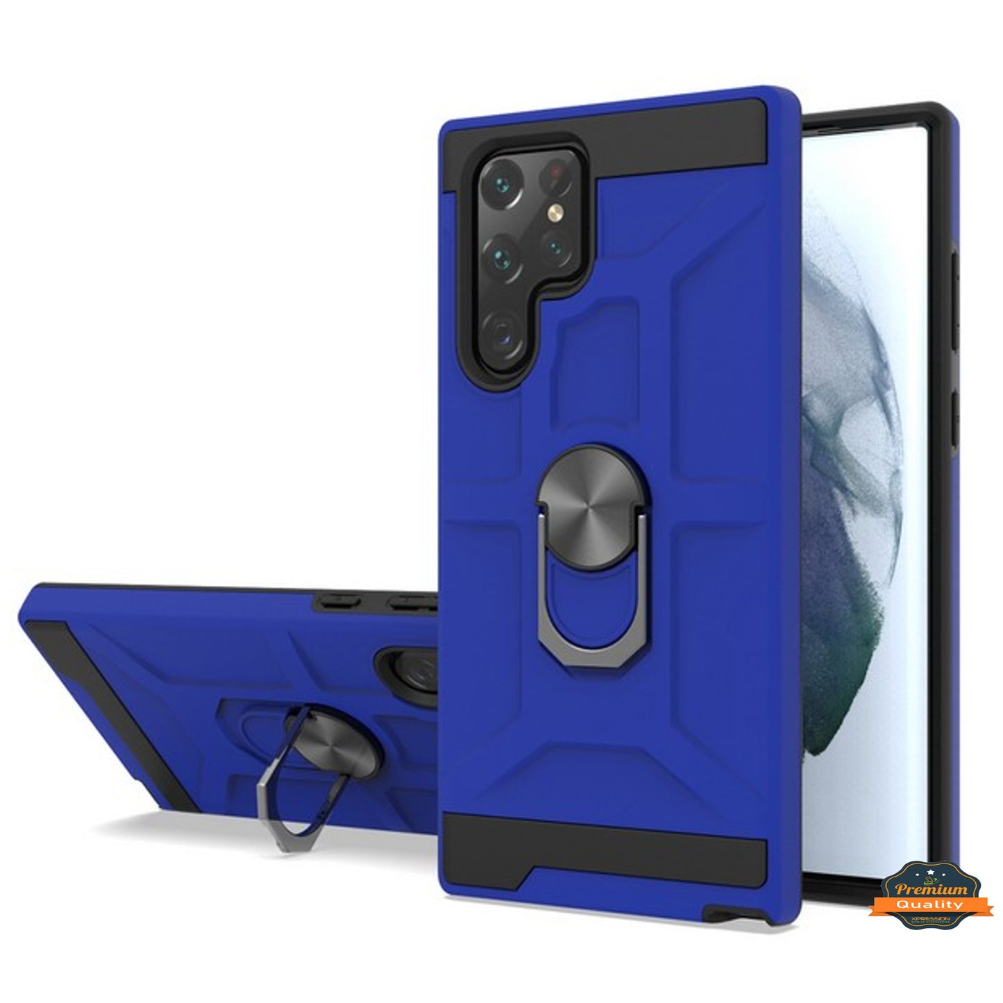 For Samsung Galaxy A32 5G Hybrid Ring Stand [360° Rotatable Ring Holder Magnetic Kickstand] Shockproof Hard Rubber TPU  Phone Case Cover