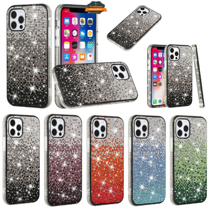 For Apple iPhone 14 /Plus Pro Max Glitter Bling Ultra Thin TPU Sparkle Diamond Rhinestone Shiny Full Cover Crystal Stones  Phone Case Cover
